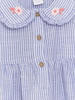 Bebe Yaka ?izgili K?z Bebek Elbise - Waikiki фото 3