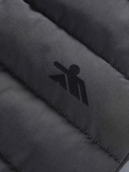 Куртка мужская удлинённая стёганая с капюшоном и графеновой подкладкой утеплитель тинсулейт