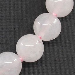 Бусы розовый кварц, круглые 10мм, короткие 46см - Agat77 фото 2