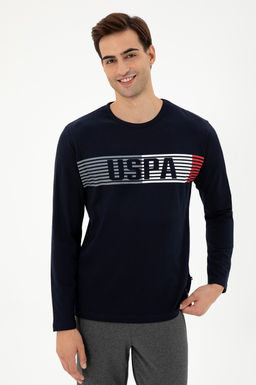 Мужской темно-синий пижамный комплект Неожиданная скидка в корзине - U.s. polo assn фото 3