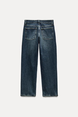TRF SLIM CROPPED BELL BOTTOM MID-WAIST JEANS - Zara фото 7