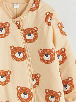 2.5 Tog Bask?l? Erkek Bebek Uyku Tulumu