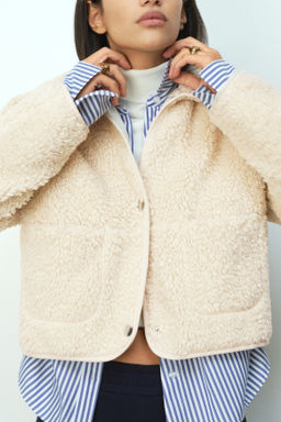 Chaqueta de borreguito con cuello - H&m фото 7