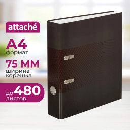 Папка-регистратор Attache Digital, черн. лам.карт./бум.,75мм фото 2