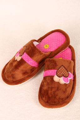 Тапочки домашние коричневые