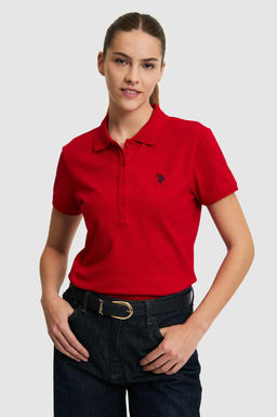 Kad_n K_rm_z_ Polo Yaka Basic Ti__rt