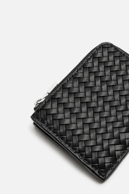 BRAIDED ZIP-UP CARD HOLDER - Zara фото 3