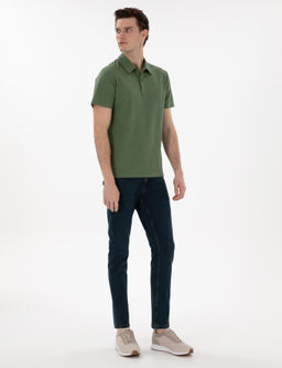Haki Slim Fit Polo Yaka Ti__rt - Pierre cardin фото 4