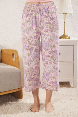 Trendyolmilla Sar? Cicekli Kapri Orme Pijama Tak?m? THMSS24PT00210 фото 4