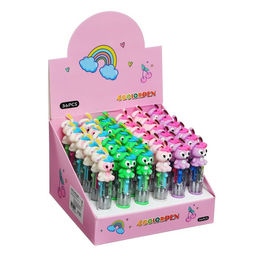 Цена за 36 шт. Ручка - прикол шариковая Зайка 4-цветная-МИНИ, МИКС - Calligrata фото 7