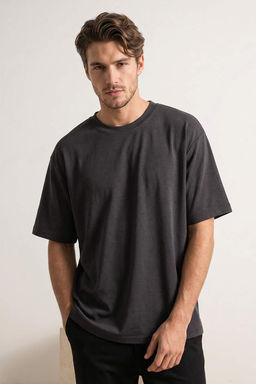 Indigo Wardrobe Essentials Dusuk Omuz Regular Fit Yumusak Tuse Modal T-Shirt TMNSS26TS00007 - Trendyolmilla фото 11