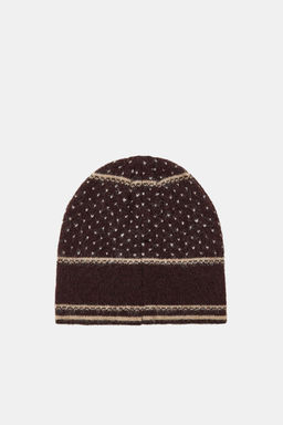 BEANIE HAT WITH EMBROIDERED FLOWERS - Zara фото 4