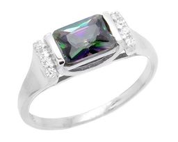 Кольцо из серебра мистик кварц, Сеньора