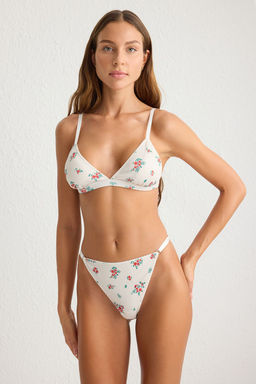TRENDYOLMILLA Cok Renkli Cicekli Ip Ask?l? Fitilli Kapl? Orme Ic Camas?r? Tak?m? THMSS25CC00003 фото 3