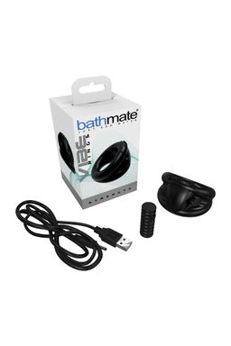 Виброкольцо на пенис Bathmate Strength, elastomex, черное, 5 см