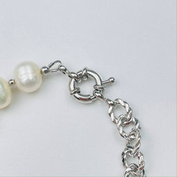 Браслет на цепочке с Жемчугом 18 см
