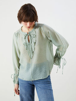 Ba?lamal? Yaka Kad?n Bluz