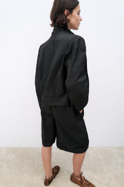 METALLIC THREAD BERMUDA SHORTS - Zara фото 3