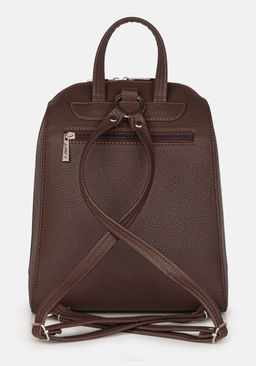 Рюкзак Модель №1528 | кожзам | зернистая | коричневый | Р900-2 | 31844 - L-craft фото 3