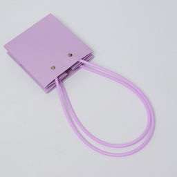 Цена за 10 шт. Сумка для цветов, квадратная, сиреневая, влагостойкая, 13×12×12 см