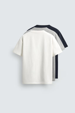 PACK 3 CAMISETA MEDIUM WEIGHT B?SICA / varios - Zara фото 2