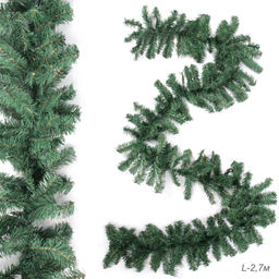 Гирлянда из елочных веток искусственная 2,7 метра 200 веток 24 см ширина / WA-200 / уп 40/Новый год - Галеонтрейд фото 2