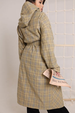 Плащ AMORI 2152 клетка  фото 5