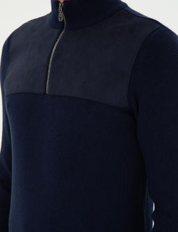 Темно-синий зауженный свитер - Cacharel фото 7