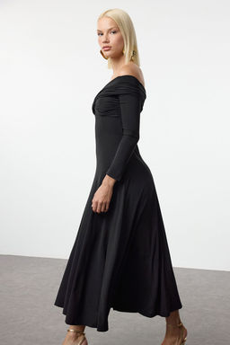 TRENDYOLMILLA Siyah A-Kesim Orme Elbise TPRAW25EL00100 фото 2