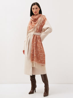 В составе шерсть ! теплый двусторонний палантин - Tantino фото 2