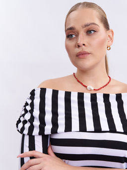 Футболка с открытыми плечами FU00803STR01 - Артесса фото 4