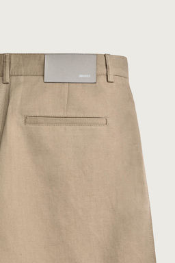 PANTAL?N RELAXED FIT PLIEGUES / Beige - Zara фото 10
