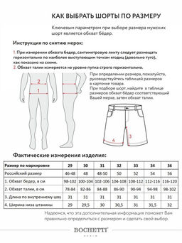 шорты мужские голубые - BOCHETTI фото 11