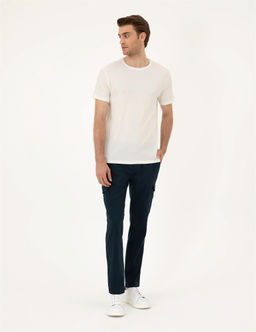 Lacivert Regular Fit Kargo Pantolon