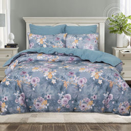 Постельное белье Далия (велюр) Семейный/Пододеяльник (молния): 2 шт. - 215*145; Простыня: 1 шт. - 260*240; Наволочка (с кантом): 2 шт. - 70*70; Наволочка (с кантом): 2 шт. - 50*70; Велюр