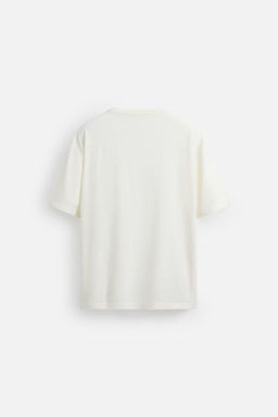LINEN - COTTON T-SHIRT - Zara фото 8