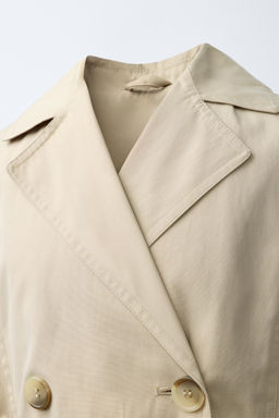 BASIC LONG TRENCH COAT - Zara фото 5