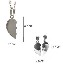 Подвеска парная Сердце