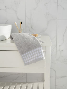 Полотенце для рук 35x70 серый махровая ткань