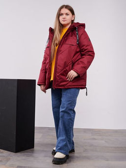 Куртка демисезонная Нэт бордо - Yollochka фото 4