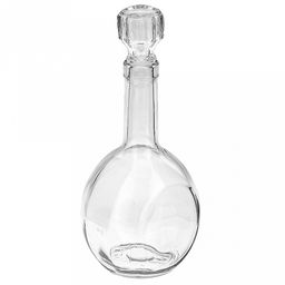 Графин стеклянный "Дио" 0,5л, 6,6х6,6х18,7см, с крышкой (Россия)