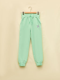 Beli Lastikli Bask?l? K?z ?ocuk Jogger E?ofman Alt?