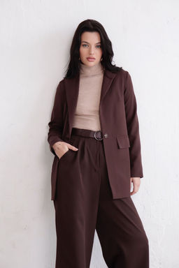 11372 Костюм брючный коричневый