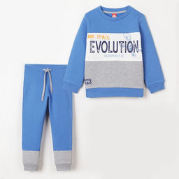 CRB wear / CSKB 90002-42-259 Комплект для мальчика (джемпер, брюки), синий/Ex.Cherubino