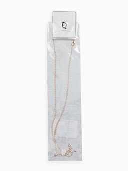 Цена за 2 шт. Кулон на цепочке "Молекула" 01, цвет золото