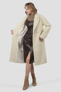 01-12116 Пальто женское демисезонное (пояс) - El podio фото 2