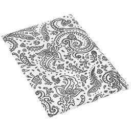 Простыня на резинке односпальная Турецкие огурцы, серый б/з 90х200см, свесы 27см, бязь Комфорт 121г/м2, хлопок 100%, упаковка классическая ПВХ 28х41см, Домашняя мода (Россия)  фото 3