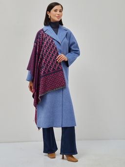 В составе шерсть ! теплый двусторонний палантин - Tantino фото 6