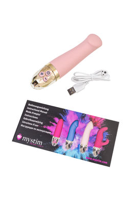 Вибратор Mystim Right on Ron силикон, розовый, 16,5 см  фото 7