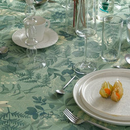 Скатерть Доляна Лесная прохлада 110х146 см, 50% хлопок, 50% п/э, рогожка 158 г/м2  фото 5